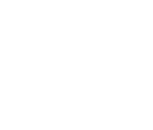 Outline of modern buildings on black background.