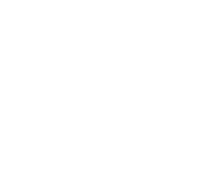 Outline of a building with bushes.